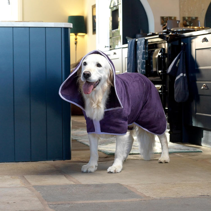Lucky Paws® Hundebademantel - doppellagiger Bademantel Hund - schneller trocken in Minuten, absorbie