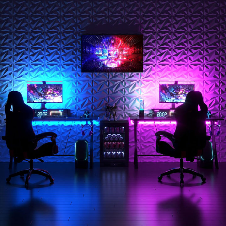 Art3dwallpanels PVC 3D Wandpaneel Diamant für Innenwand Dekor in Weiss, 3D Strukturierte Wandpaneele