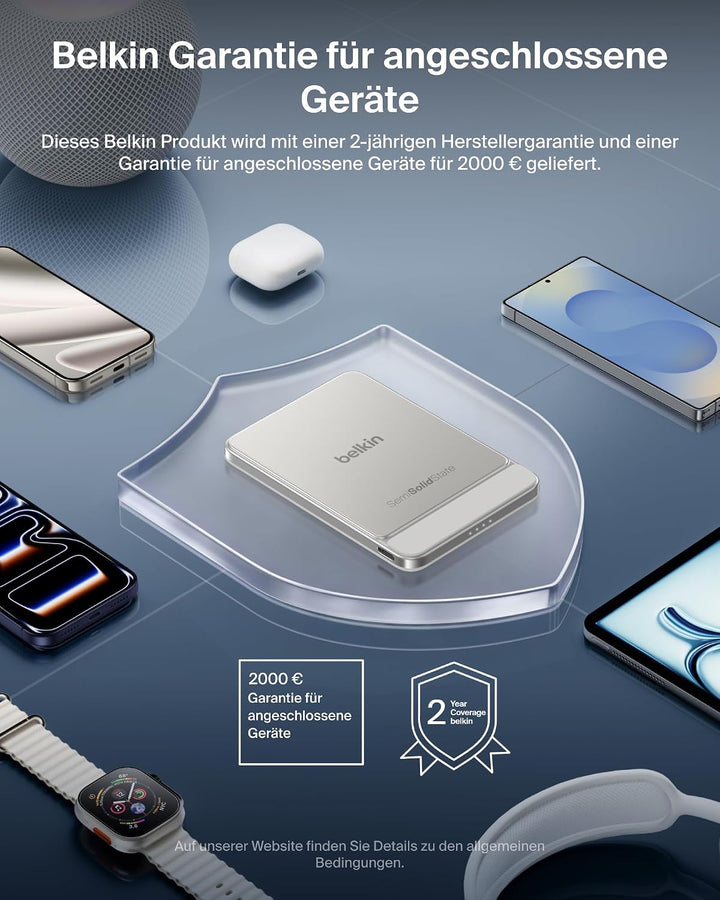 Belkin UltraCharge Pro Semi-Solid-State Magnetische Powerbank 5000mAh