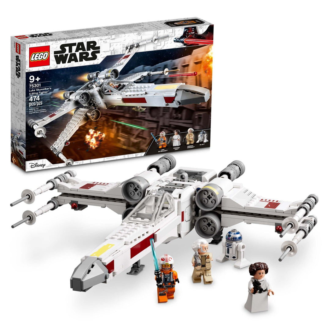 LEGO Star Wars Luke Skywalker’s X-Wing Fighter 75301 Awesome Toy Building Kit for Kids, New 2021 (47