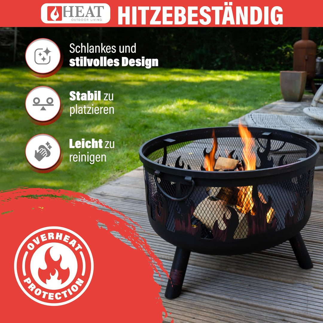 HEAT Outdoor Living Feuerkorb Hornset - Feuerschalen für den Garten - Feuerstelle Outdoor & Feuerton