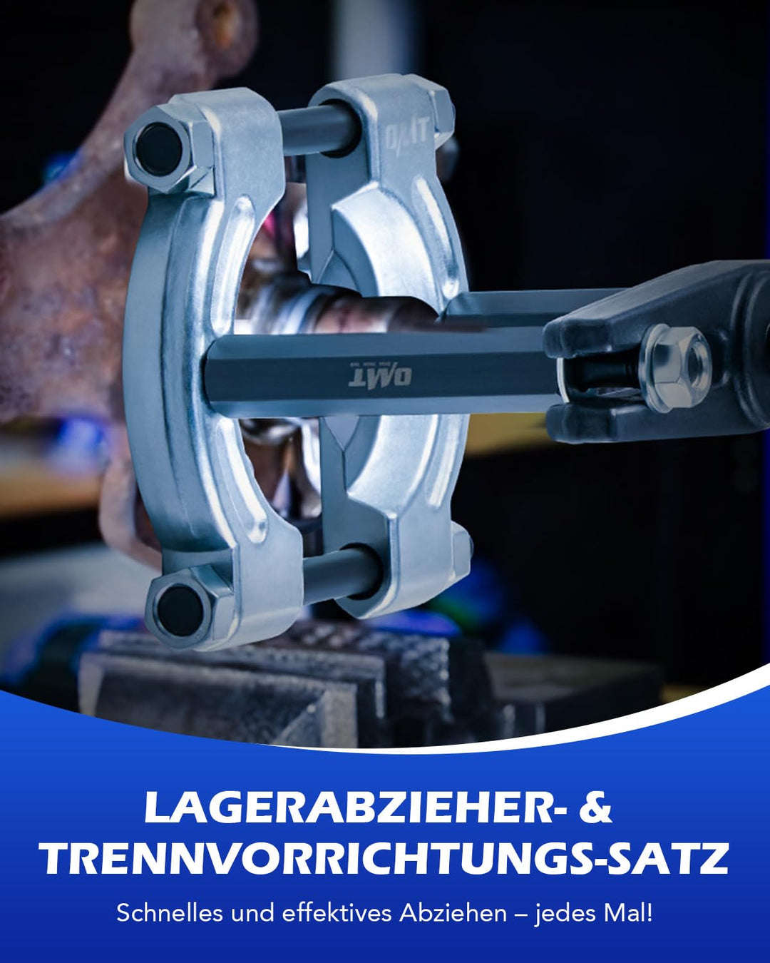 Orion Motor Tech Lagerabzieher Set 5 Tonnen, Lager Trennmesser Satz mit Lagerabzieher 2" und 3", Rad