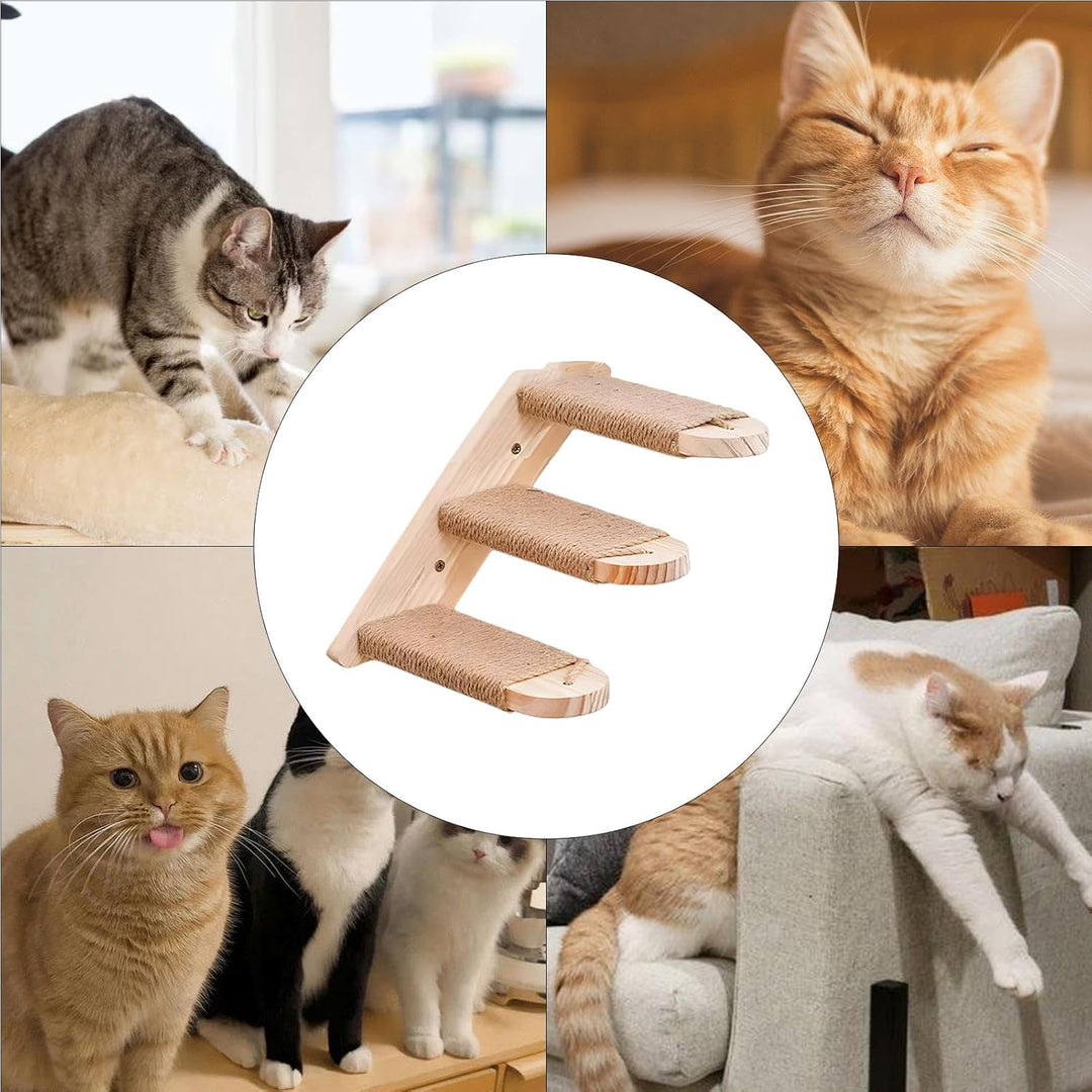 Katzen-Kletterstufen für die Wand, schwebende Wandregale - Stabile Katzentreppe | Platzsparende, sic
