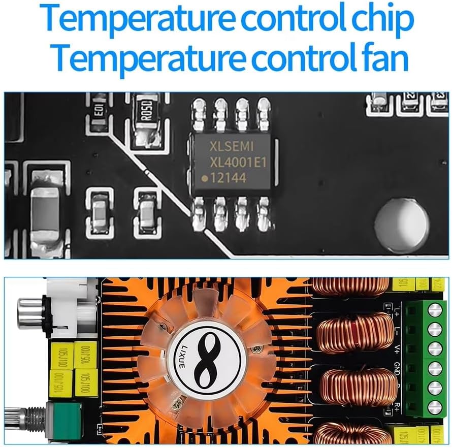 High Power TDA7498E 2.0 Digitaler Stromverstärker 160W X 2 Stereounterstützung BTL 220W mit Kühllüft