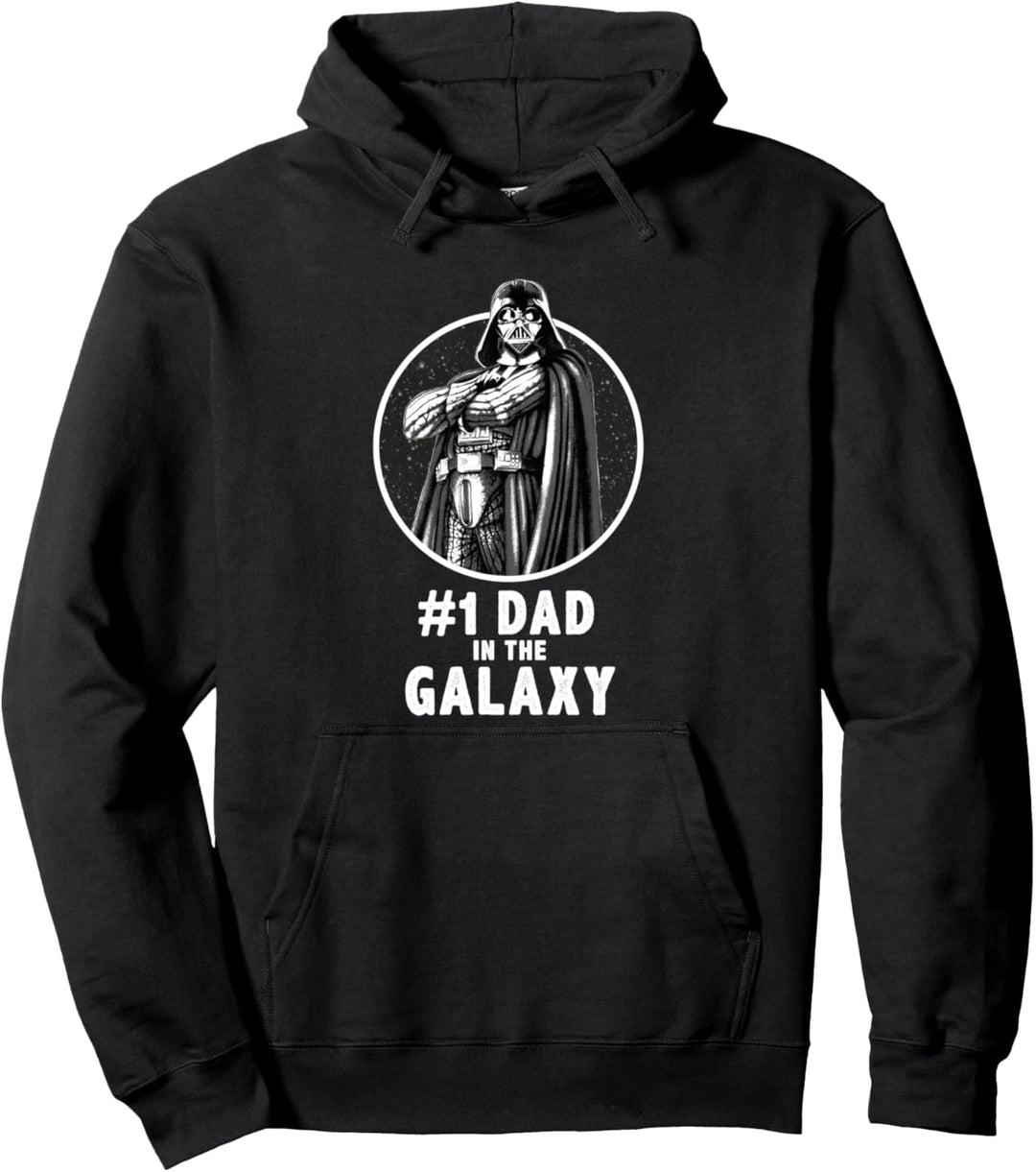 Star Wars Father's Day Darth Vader #1 Dad In The Galaxy Pullover Hoodie