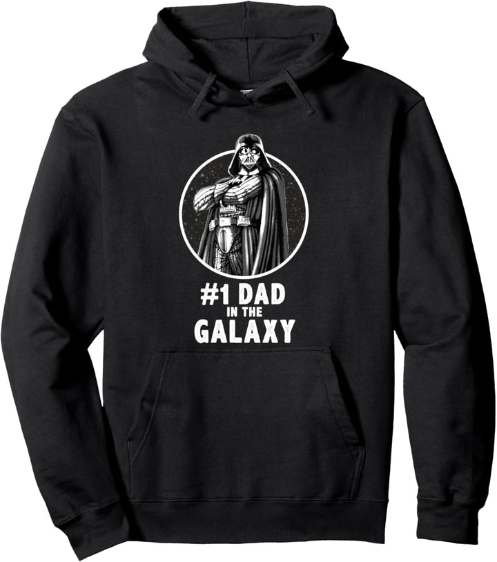 Star Wars Father's Day Darth Vader #1 Dad In The Galaxy Pullover Hoodie