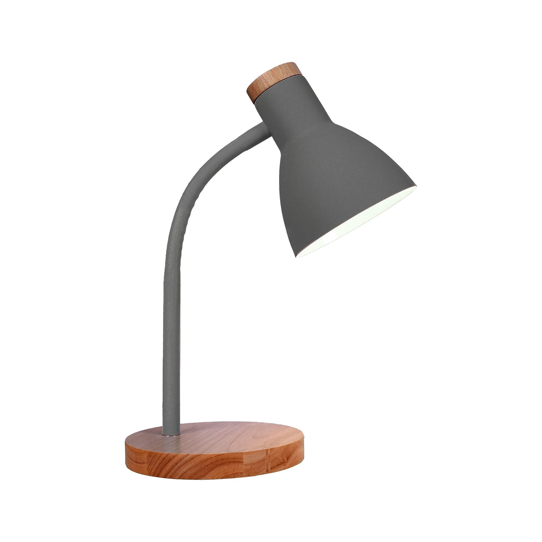 Bel Air Home - Schreibtischlampe ARGOS Serie, Holz, E-27 (GLÜHLAMPE NICHT ENTHALTEN) stilvolle Beleu