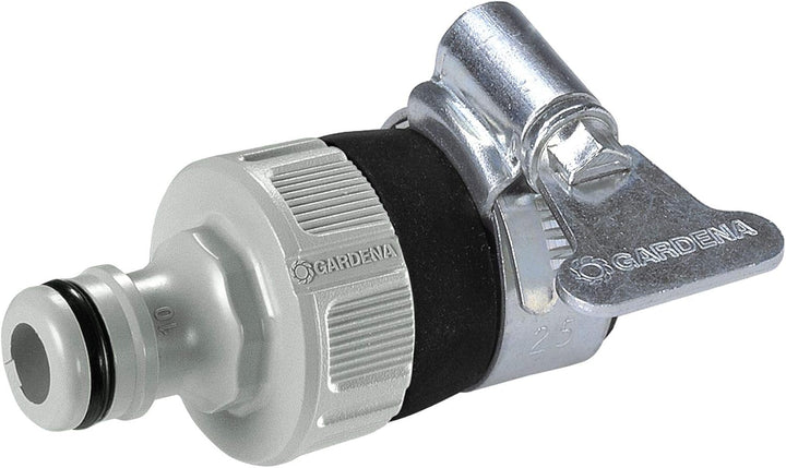Gardena Classic roll-fix Flachschlauch 20 mit Kassette: Platzsparende Schlauchkassette & Wasserdieb: