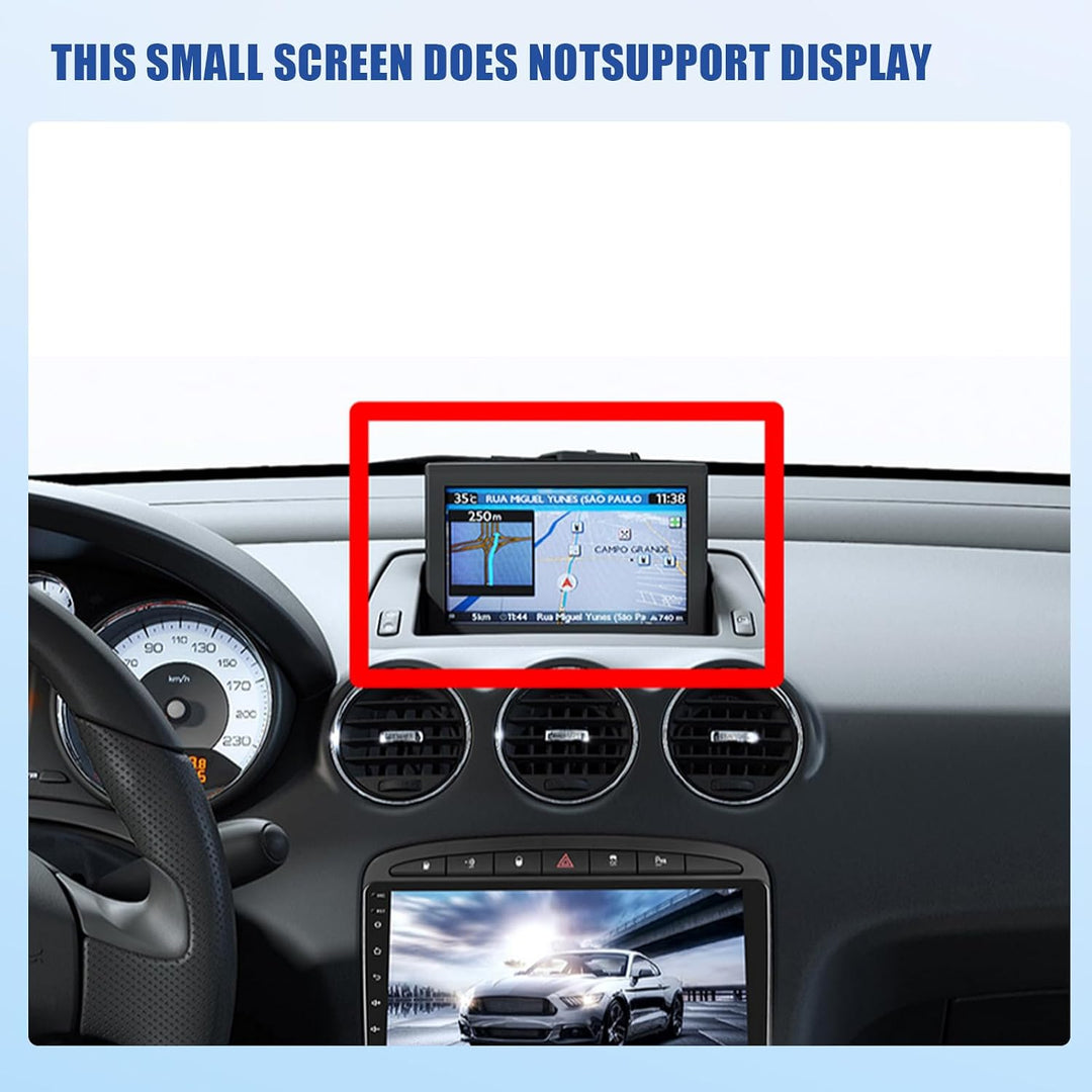 Inefala 4G+128G Android 15 Autoradio für Peugeot 308 408 2007-2015, 9" Touchscreen Radio mit Wireles