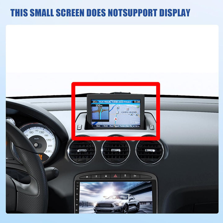 Inefala 4G+128G Android 15 Autoradio für Peugeot 308 408 2007-2015, 9" Touchscreen Radio mit Wireles