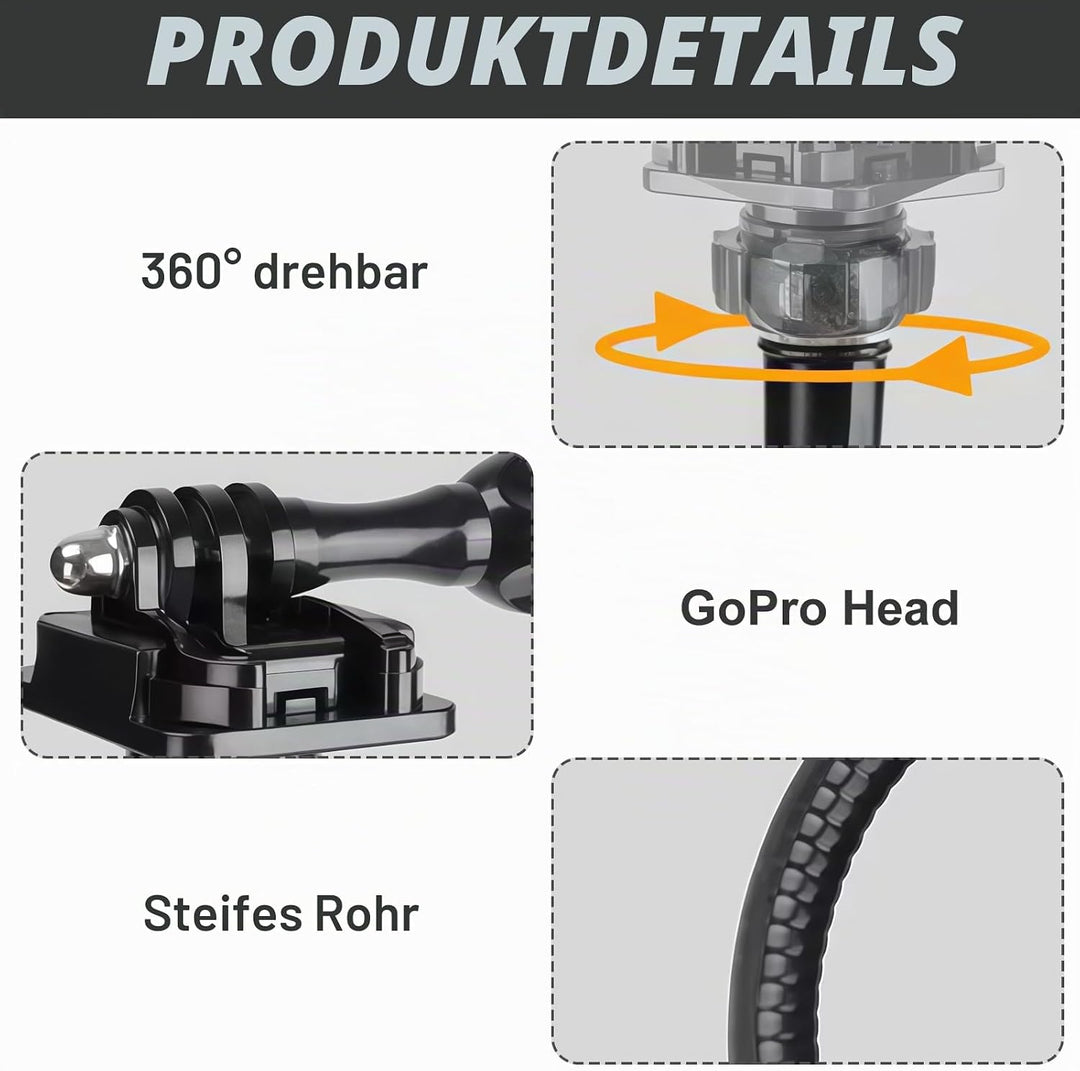 Webcam Stand, 66cm Verstellbarer Schwanenhals Webcam-Ständer, Schreibtisch-Klemmhalterung, für Logit