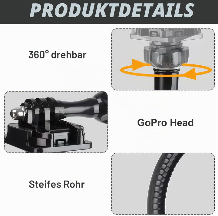 Webcam Stand, 66cm Verstellbarer Schwanenhals Webcam-Ständer, Schreibtisch-Klemmhalterung, für Logit