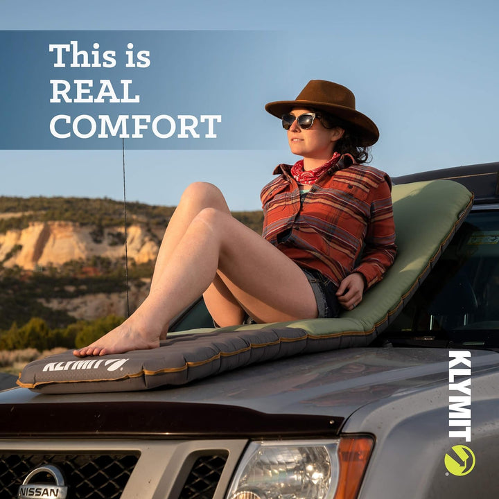 KLYMIT KLYMALOFT Schlafmatte, revolutionäres Air + Schaumstoff-Design, Ultra-dick 12,7 cm, Lofted Me