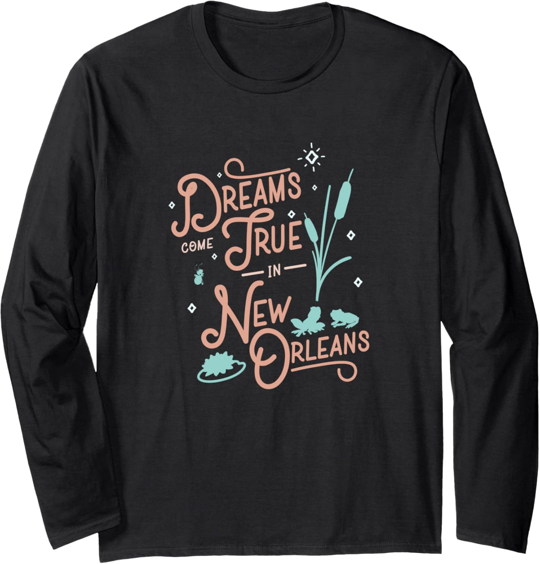 Disney The Princess And The Frog Dreams Come True New Poster Langarmshirt