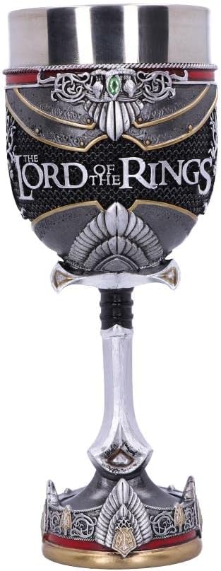 Nemesis Now Offizielles Lizenzprodukt Herr der Ringe Aragorn Kelch, 500 milliliters , Silber, 19,5 c