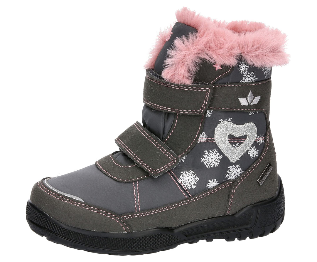 Lico Mädchen Antonia V Schneestiefel 26 EU Grau Rosa, 26 EU Grau Rosa