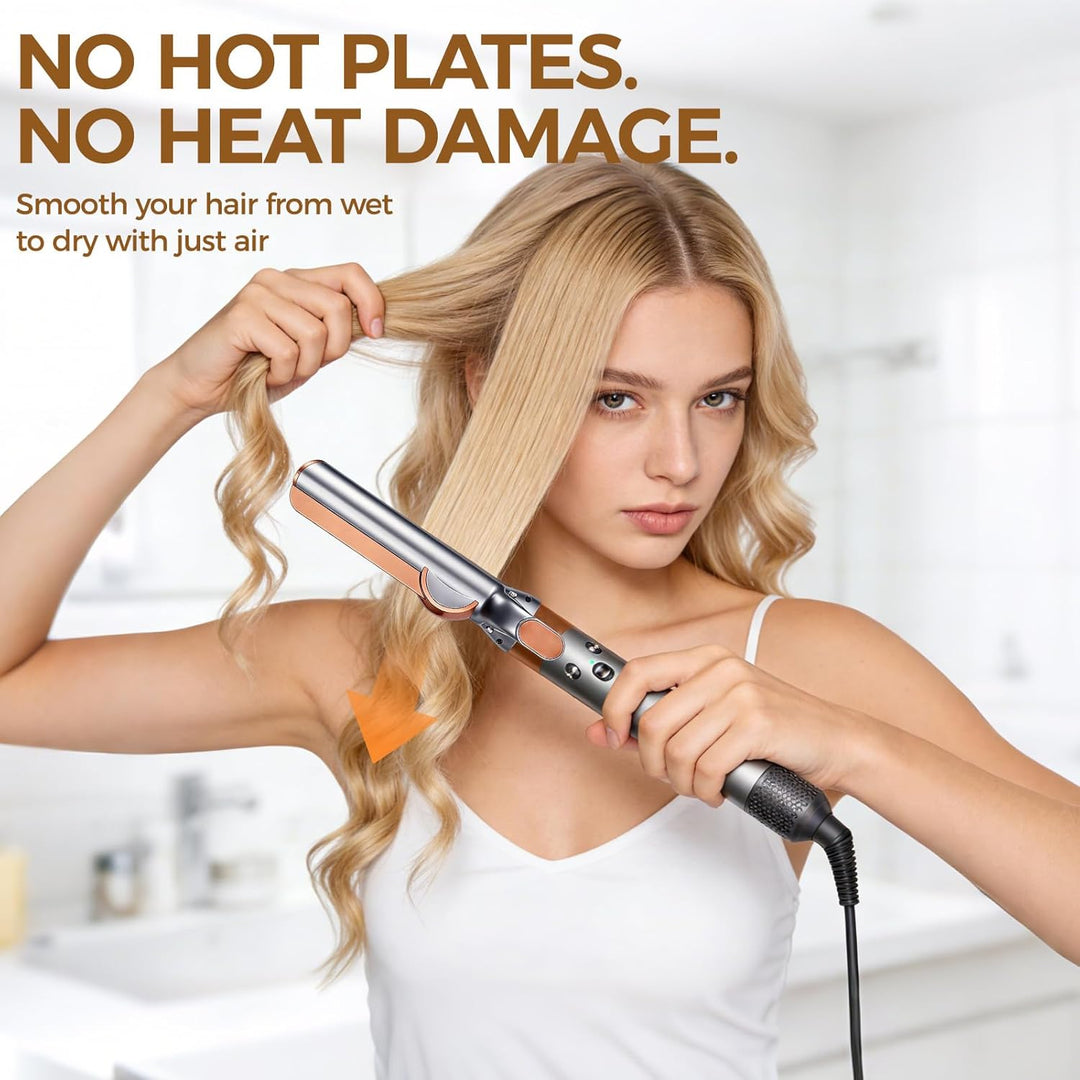 Haarglätter Aufsatz für Airwrap Kompatibel mit HS01/HS05/HS08, Glätteraufsätze mit Airflow Technolog