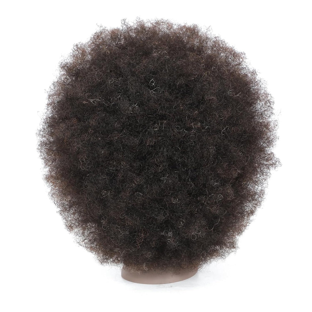 Ausbildung Kopf Afroamerikaner mit 100% Echthaar Schaufensterpuppe Kopf Kosmetologie Afro Haar Schau