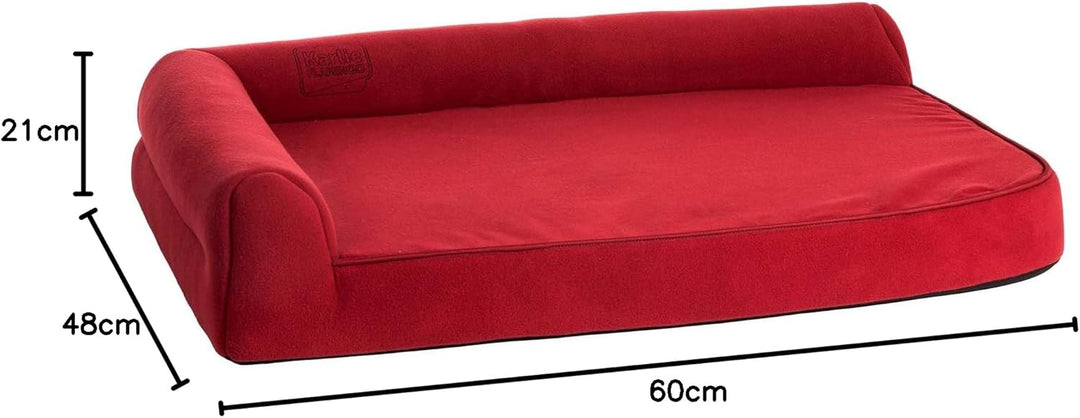 Karlie Kissen Ortho Visco L: 60 cm B: 48 cm H: 21 cm rot