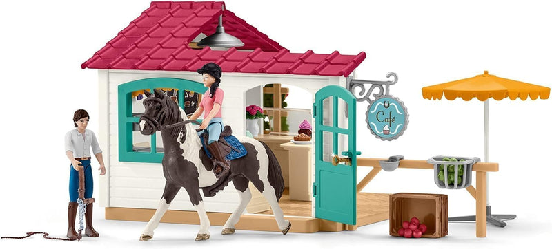 schleich 42592 Reiter-Café, für Kinder ab 5-12 Jahren, HORSE CLUB - Spielset