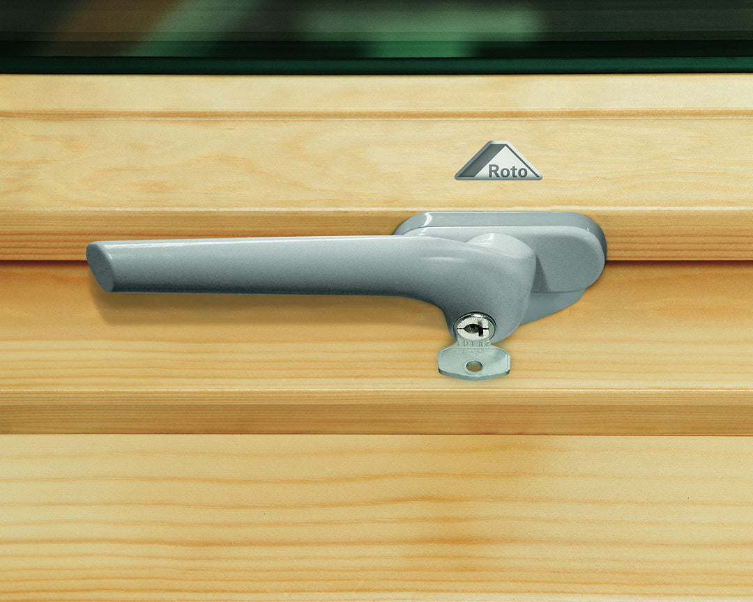 Original Roto Fenstergriff | Fenster Griff für Dachfenster der Baureihen 3/4/7 R3/R4/R7 | Abschliess