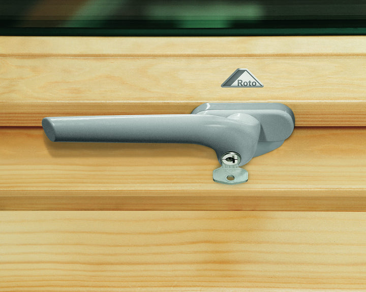 Original Roto Fenstergriff | Fenster Griff für Dachfenster der Baureihen 3/4/7 R3/R4/R7 | Abschliess
