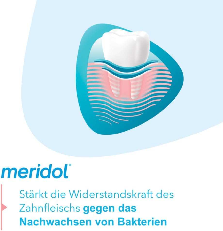 meridol Zahnpasta 3x75ml - Zahncreme bekämpft Zahnfleischentzündungen, antibakterieller Effekt 75 ml