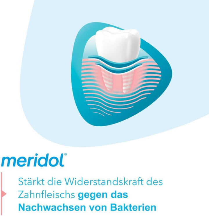 meridol Zahnpasta 3x75ml - Zahncreme bekämpft Zahnfleischentzündungen, antibakterieller Effekt 75 ml