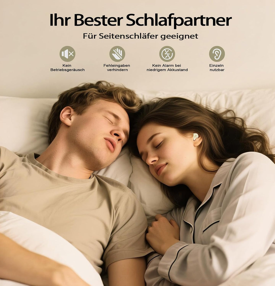 Bluetooth Kopfhörer, Schlafkopfhörer, In-Ear Kopfhörer Kabellos | Bluetooth 5.4, Hi-Fi Sound mit ANC