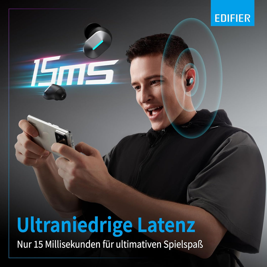 EDIFIER Hecate GX05 Gaming Ohrhörer mit ultraniedriger Latenz, Hi-Res, LHDC