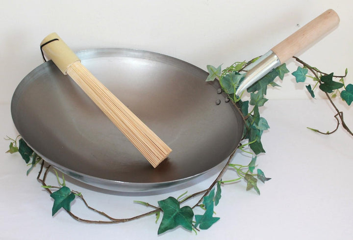 Wok Bürste aus Bambus ca. 27cm / Wok-Besen/Wokbesen/Wokbürste