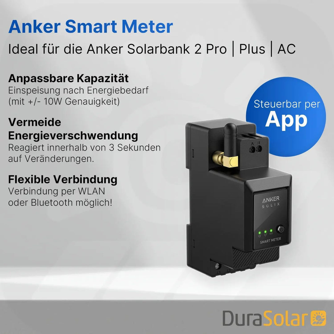 Anker SOLIX Solarbank 2 E1600 PRO 1,6kWh +Balkonkraftwerk 2000Wp 4x500Wp PV-Module 1,6kWh 2000w, 1,6