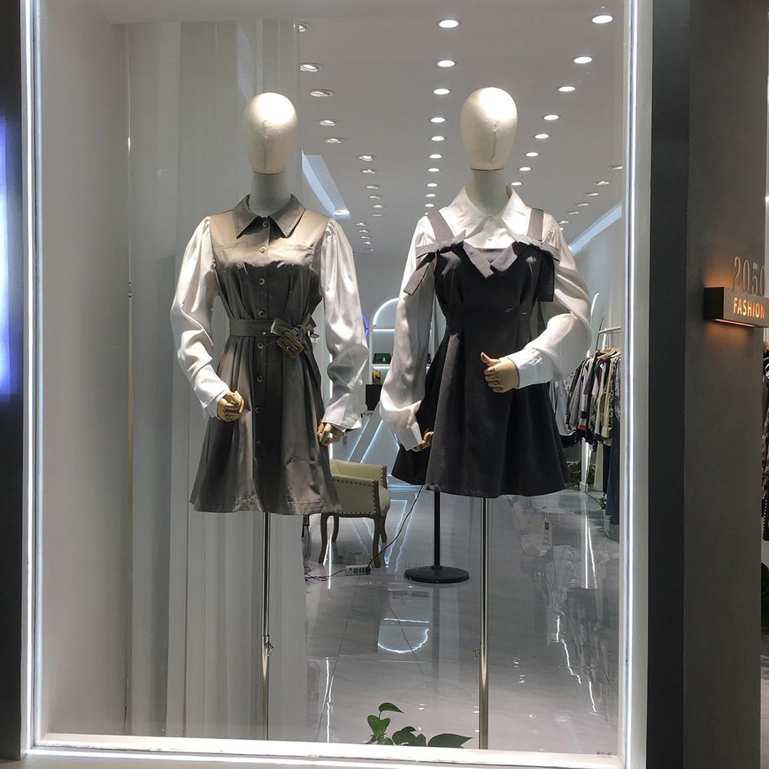 Jueraori Schaufensterpuppe Körper Weiblich, Schneiderpuppe mit Holz Armen, Mannequin Torso mit Verst