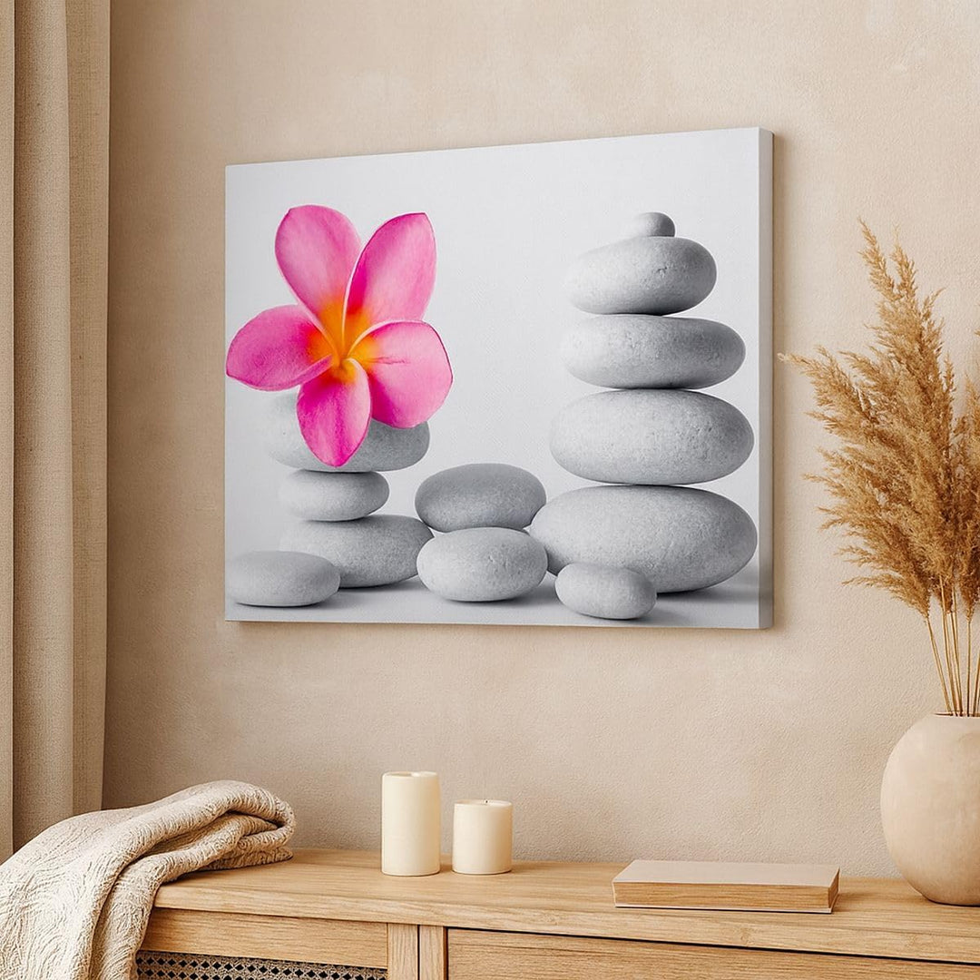 Bilder auf Leinwand Spa buddhismus ruhig blume Leinwandbild 70x50cm Wandbilder Dekoration Wohnzimmer