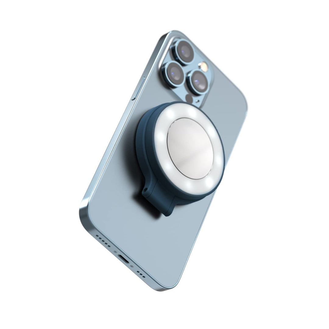 ShiftCam SnapLight – LED-Selfie-Ringlicht mit vier Helligkeitseinstellungen und eingebautem Akku – m