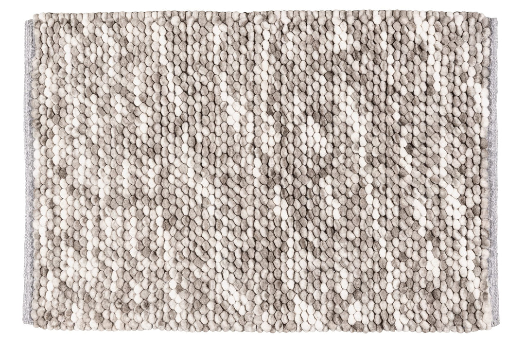 WENKO Badteppich Urdu Taupe, Badematte, sicher, weich,
