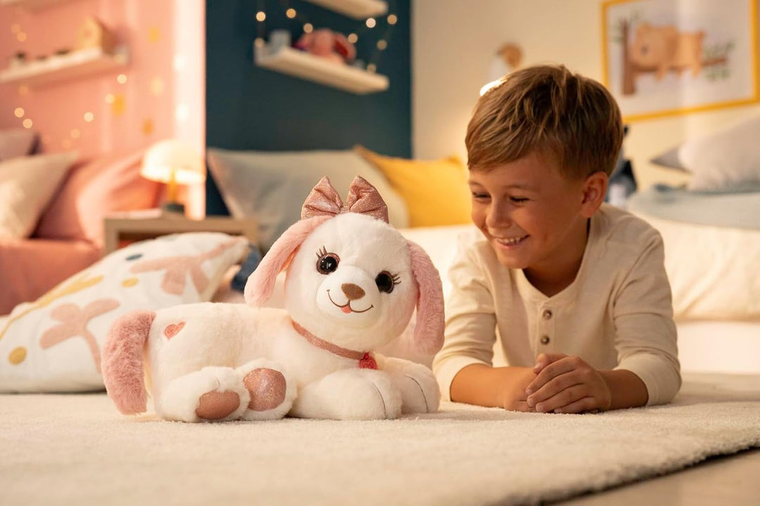 Gipsy Toys – INTERAKTIVES PLÜSCHTIER Puppy Bella – 30 cm – ROSA UND Weiss – VERKAUFT IN Einer GESCHE
