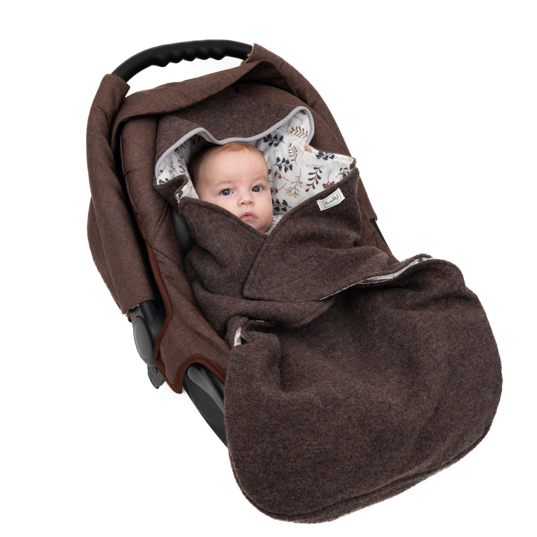 Swaddyl WOLLWALK Einschlagdecke Babyschale - Baby Fusssack - Maxi-Cosi Decke - Einschlagdecken für K