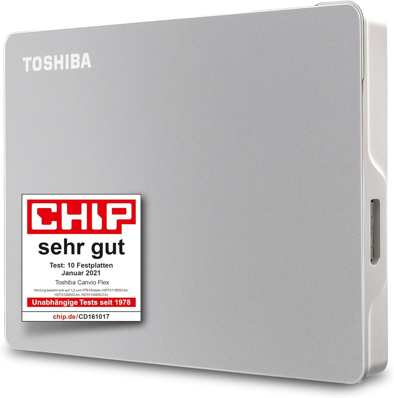 Toshiba 1TB Canvio Flex Portable External Hard Drive for Mac, Windows PC and Tablet use, compatible