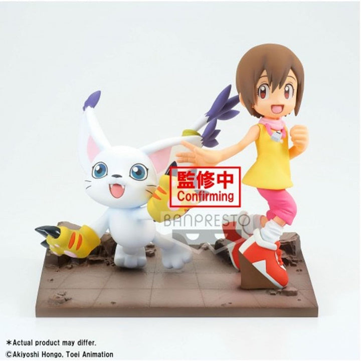BANDAI Banpresto 30604218779 Figur, bunt, M Taichi&Agumon Actionfigur-Digimon Dxf-Adventure Archives