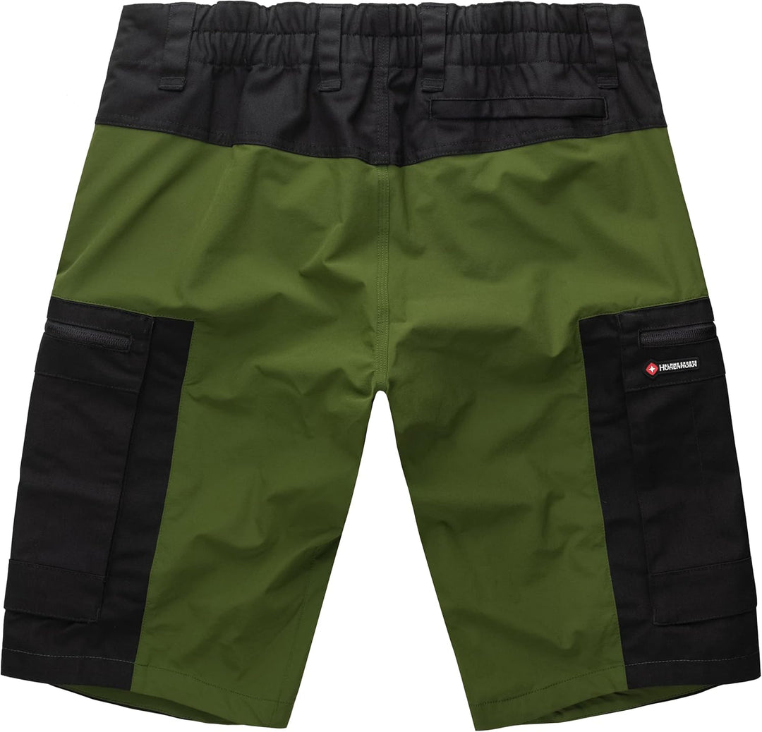 Höhenhorn Raimeux Herren Cargo Short Kurze Hose Arbeitshose Outdoor M Grün/Schwarz, M Grün/Schw