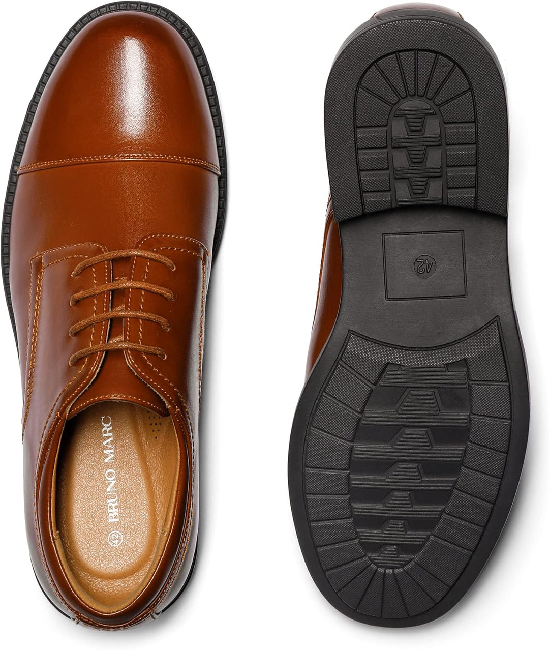 Bruno Marc Herren Anzugschuhe Business Schuhe Oxfords Derby Schnürhalbschuhe 40 EU Braun E, 40 EU Br