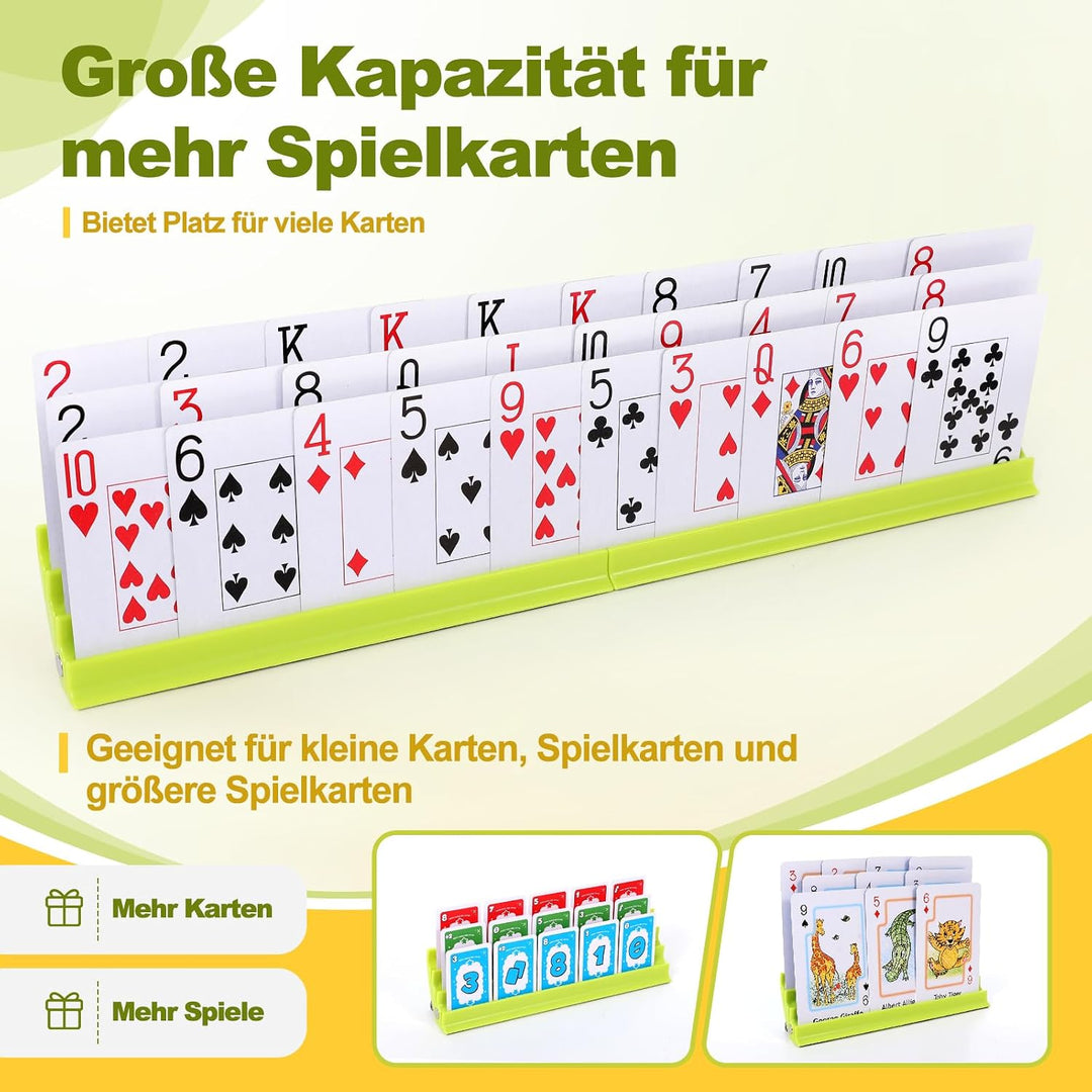 Fanwer Kartenhalter Kinder Spiele (4 Stück) Spielkartenhalter, Karten Spiele Für Senioren Und Behind