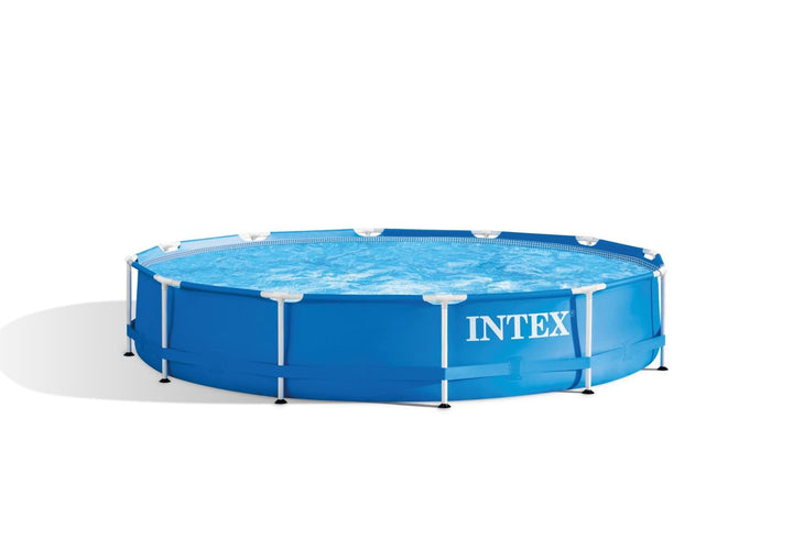 Intex Metal Frame Pool - Aufstellpool - Ø 366 x 76 cm - Mit Filteranlage - 12V 366 x 76 cm
