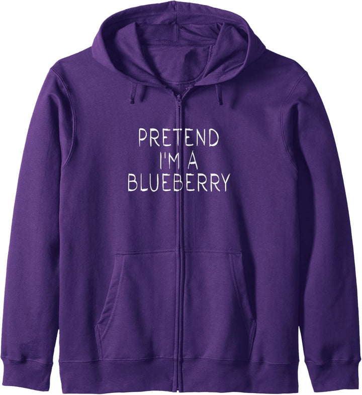 Pretend i'm a Blueberry Halloween Ich bin eine Blaubeere Kapuzenjacke