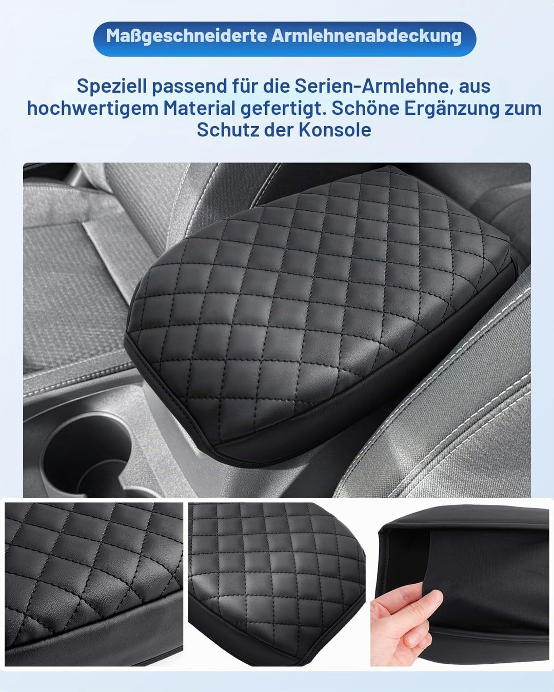 CDEFG Kompatibel mit Nissan Qashqai j12 2021-2024 2025 Mittelarmlehne Armlehnen Deckel Abdeckung Kra