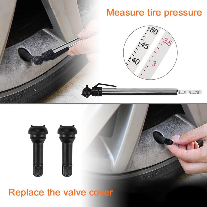 Reifen Reparatur Set Reifenreparaturset 120tlg Auto Reifen Reparaturset, mit Reifendruckmesser, Hand