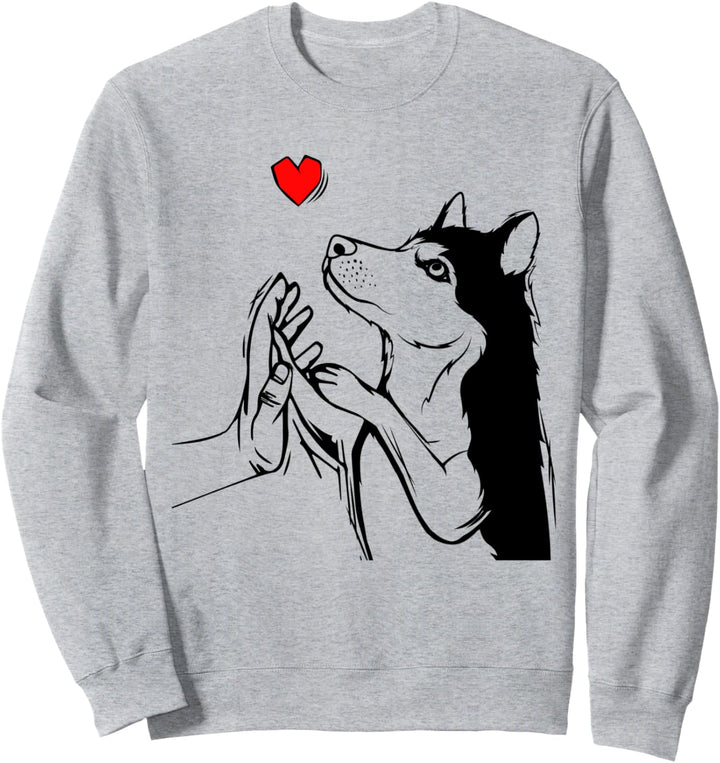 Husky Liebe Hunde Frauchen Damen Sweatshirt