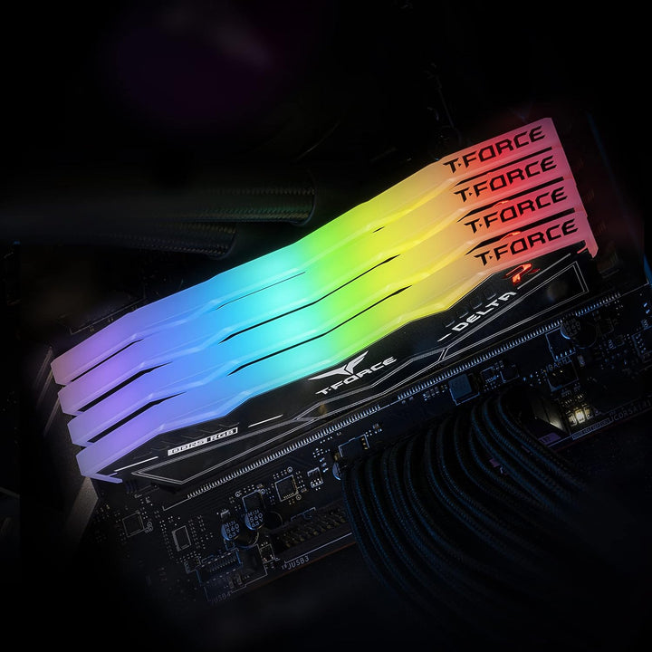 TEAMGROUP T-Force Delta RGB DDR5 32GB Kit (2x16GB) 6000MHz (PC5-48000) CL40 Desktop-Speichermodul RA