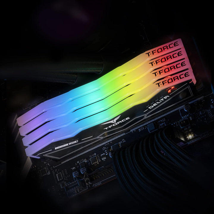 D532GB 5600-36 Delta RGB bk K2 TEM 32GB(2x16GB) DDR5 5600MHz 36-36-36-76 Schwarz, 32GB(2x16GB) DDR5